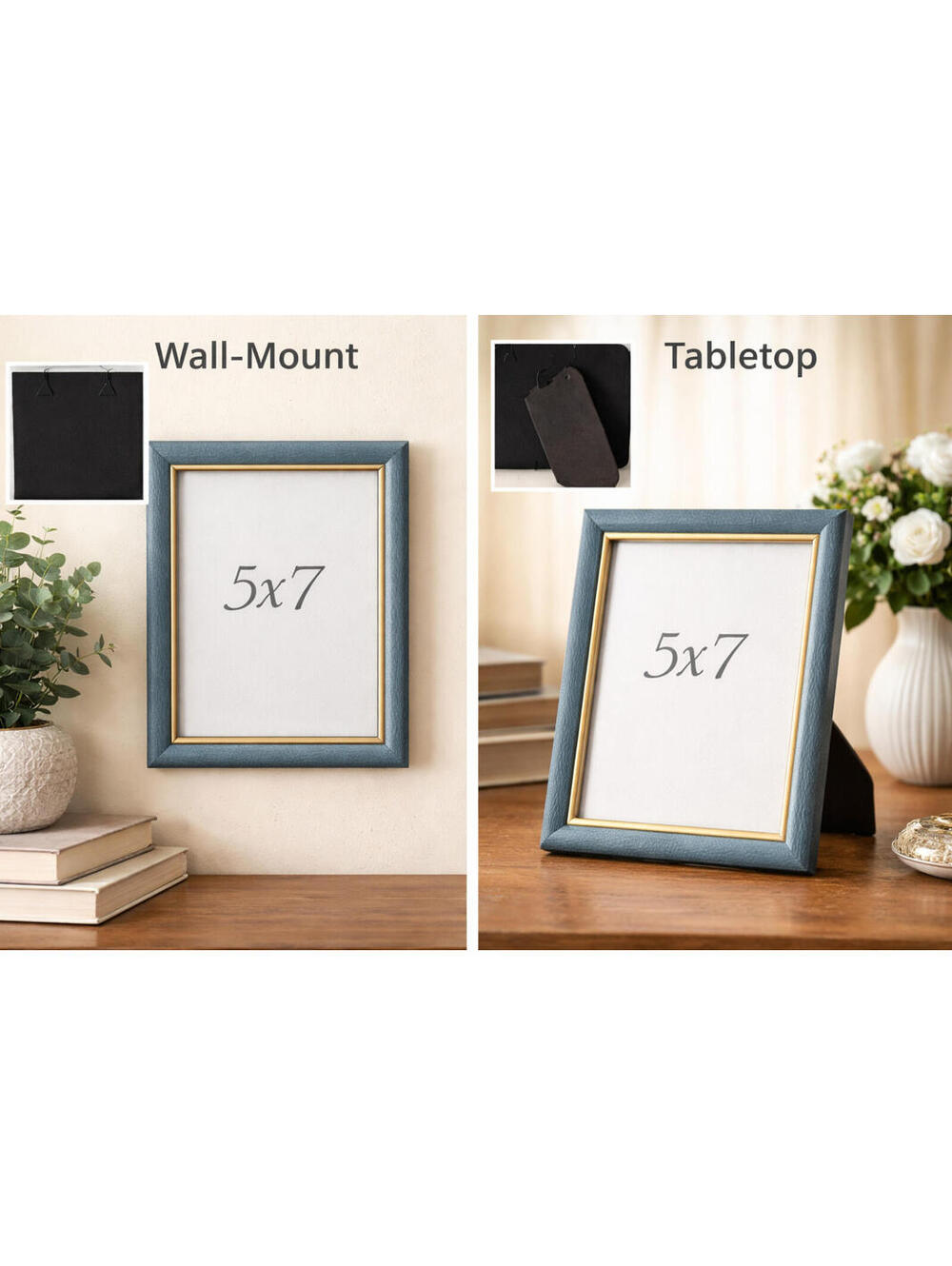 Add a touch of classic style to your home décor with this 5x7 photo frame
